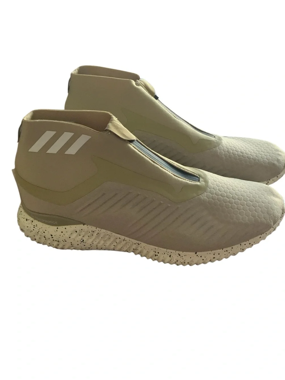adidas Alphabounce Zip Light Brown Mens Running Shoes DA9949 Size 14